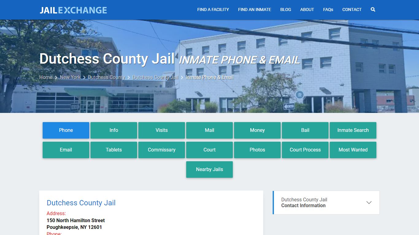 Inmate Phone - Dutchess County Jail, NY - Jail Exchange