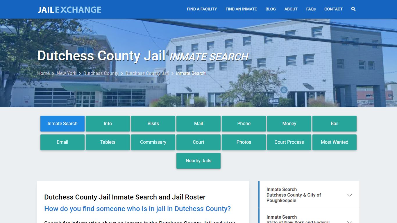 Inmate Search: Roster & Mugshots - Dutchess County Jail, NY