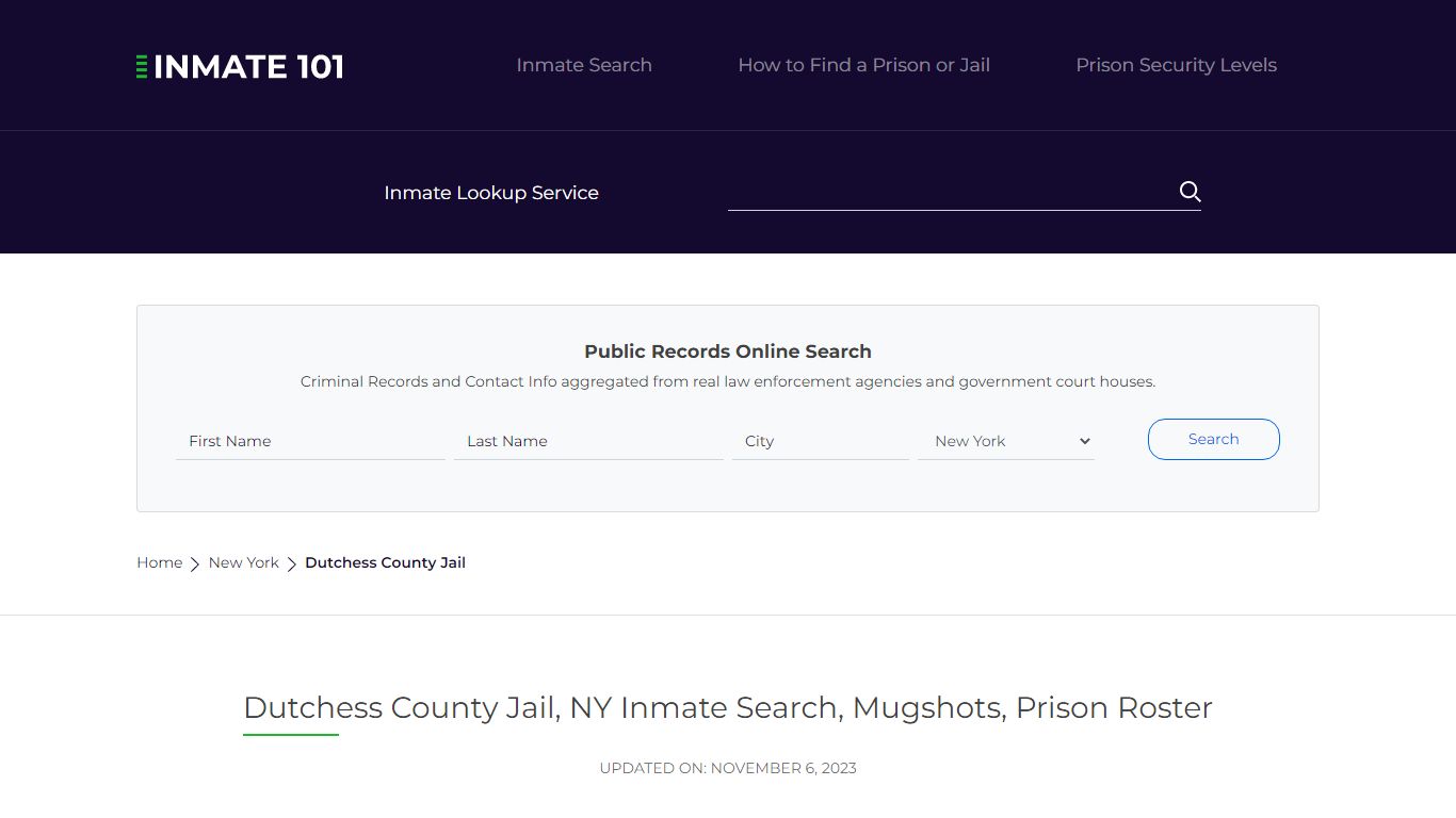 Dutchess County Jail, NY Inmate Search, Mugshots, Prison Roster